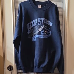 Gildan Dark Blue Graphic Sweatshirt